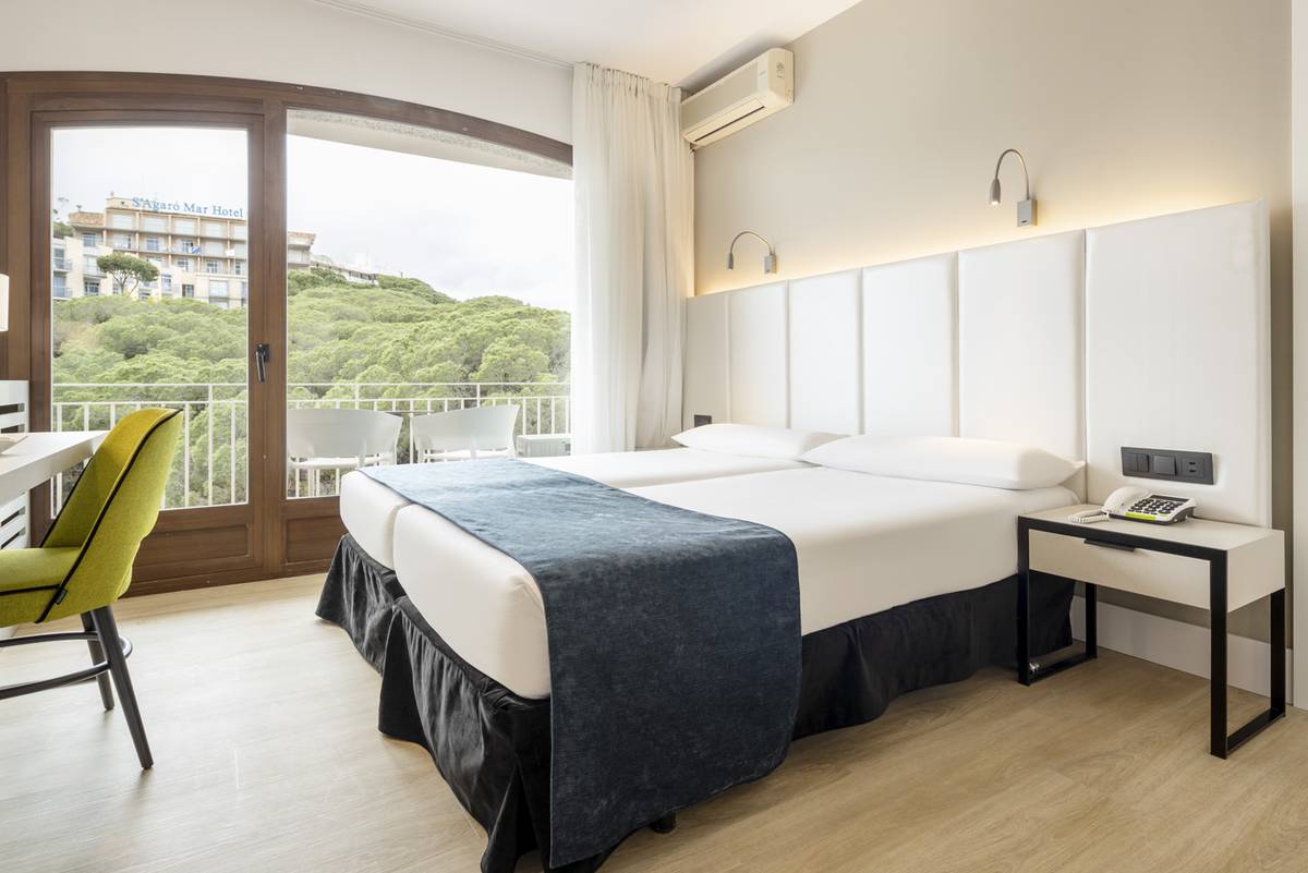 Quarto standard com vistas para o mar ilunion caleta park Hotel ILUNION Caleta Park S'Agaró